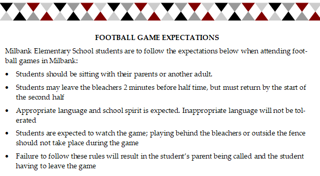 Football Game Expectations 